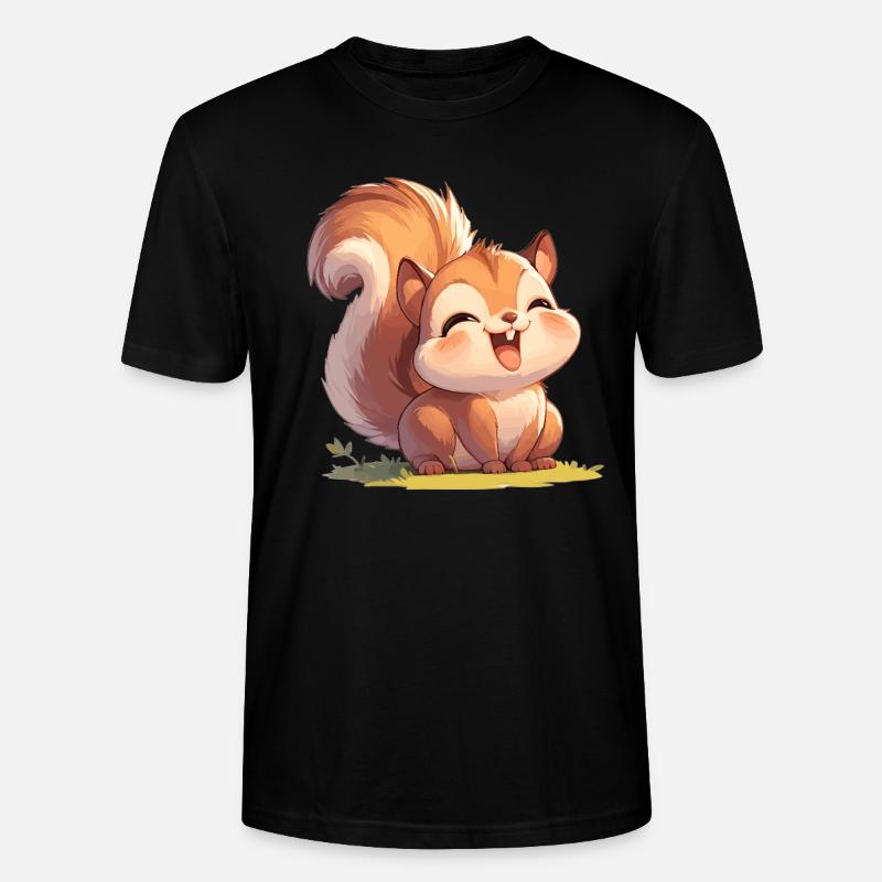 Eichhörnchen - Stanley/Stella Unisex Bio-T-Shirt CRAFTER - Schwarz