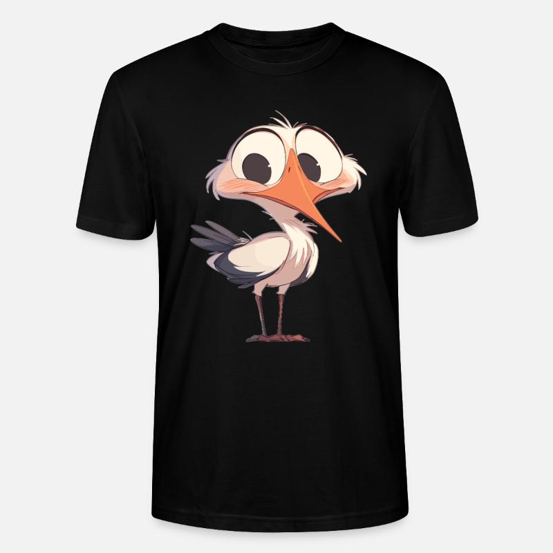Störche Storch - Stanley/Stella Unisex Bio-T-Shirt CRAFTER - Schwarz