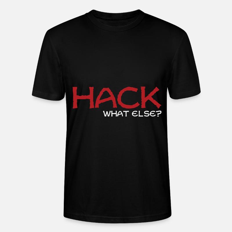 Hack what else Geschenk - Stanley/Stella Unisex Bio-T-Shirt CRAFTER - Schwarz
