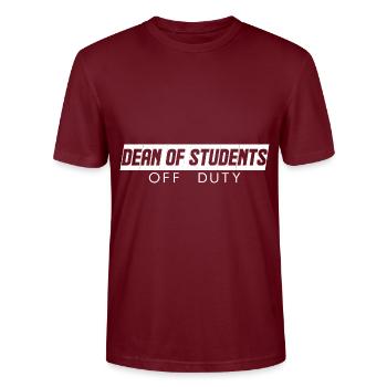 Doyen des étudiants en congé - T-shirt bio CRAFTER Stanley Stella Unisexe - bordeaux - Devant - Alina (178cm) & Michal (187cm)