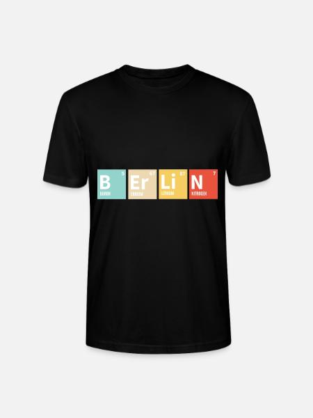 Berlin Periodensystem Bunt - Stanley/Stella Unisex Bio-T-Shirt CRAFTER - Schwarz