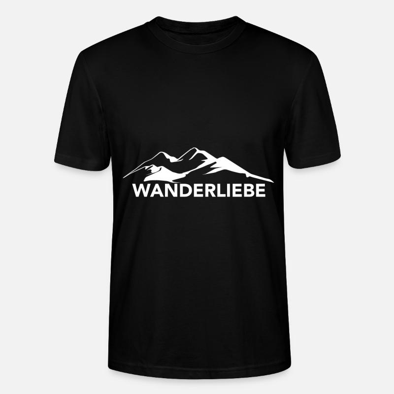 Wanderliebe - (5) - Stanley/Stella Unisex Bio-T-Shirt CRAFTER - Schwarz