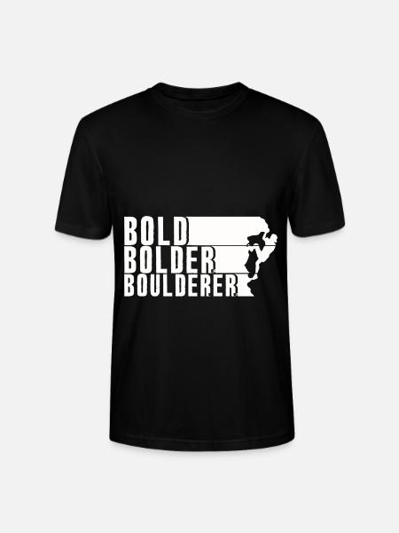 Bold Bolder Boulderer Bloc Bloc - T-shirt bio CRAFTER Stanley Stella Unisexe - noir