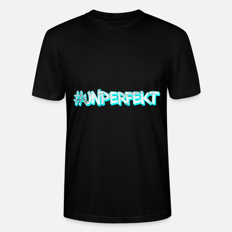 #unperfekt - nicht perfekt cyan - Stanley/Stella Unisex Bio-T-Shirt CRAFTER - Schwarz