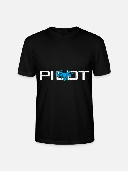 Drones Pilote de drones Quadcopter - T-shirt bio CRAFTER Stanley Stella Unisexe - noir