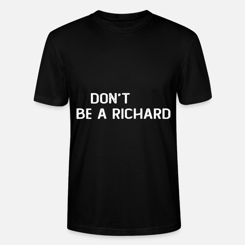 Einschließlich Be A Richard - Stanley/Stella Unisex Bio-T-Shirt CRAFTER - Schwarz