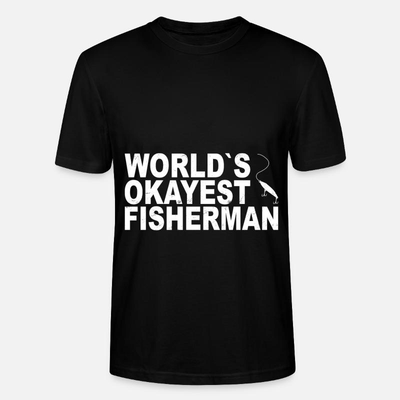 Fischen Dad Geschenkidee - Stanley/Stella Unisex Bio-T-Shirt CRAFTER - Schwarz