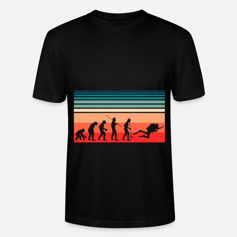 Evolution Plongée - T-shirt bio CRAFTER Stanley Stella Unisexe - noir