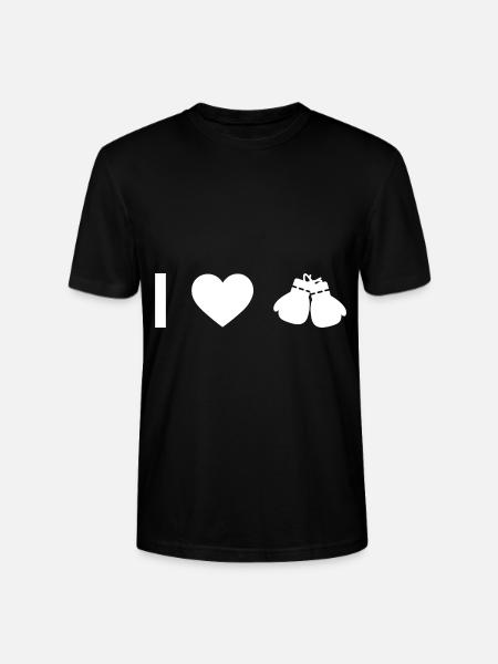 I coeur et boxe - - T-shirt bio CRAFTER Stanley Stella Unisexe - noir