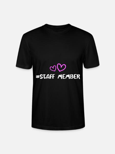 Medarbejder Heart Love - Stanley Stella CRAFTER unisex økologisk-T-shirt - sort