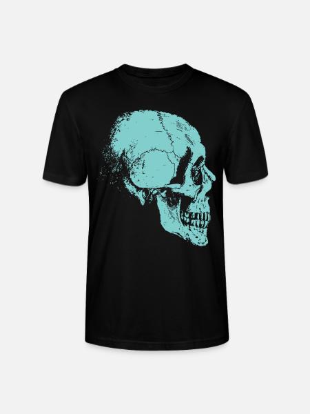Skeleton skull of bones - Stanley/Stella CRAFTER Unisex Organic T-Shirt - black