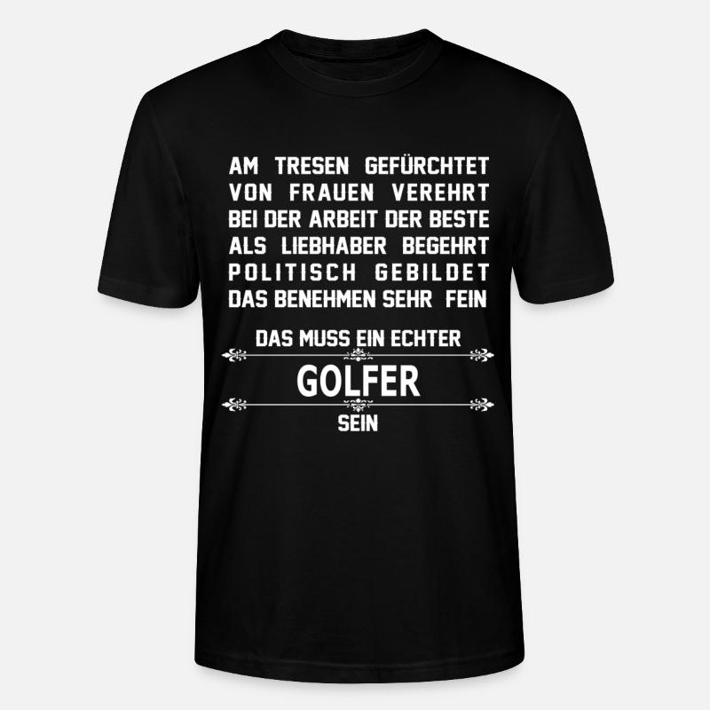golfer - Stanley/Stella Unisex Bio-T-Shirt CRAFTER - Schwarz