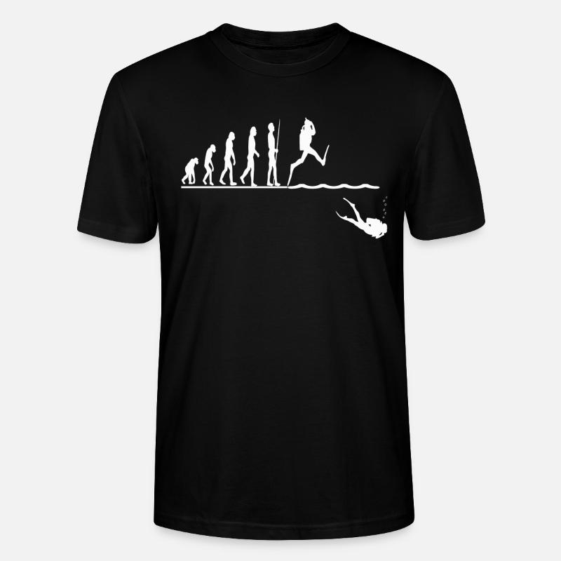 Evolution Diving Dive - Stanley/Stella CRAFTER Unisex Organic T-Shirt - black