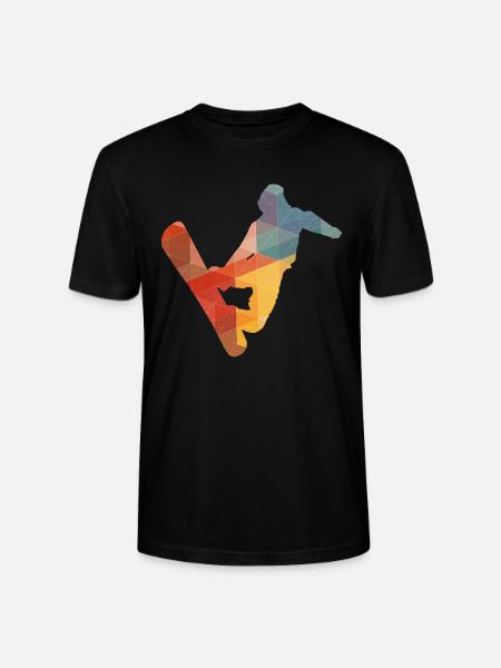 Snowboarden Snowboarder - Stanley/Stella Unisex Bio-T-Shirt CRAFTER - Schwarz