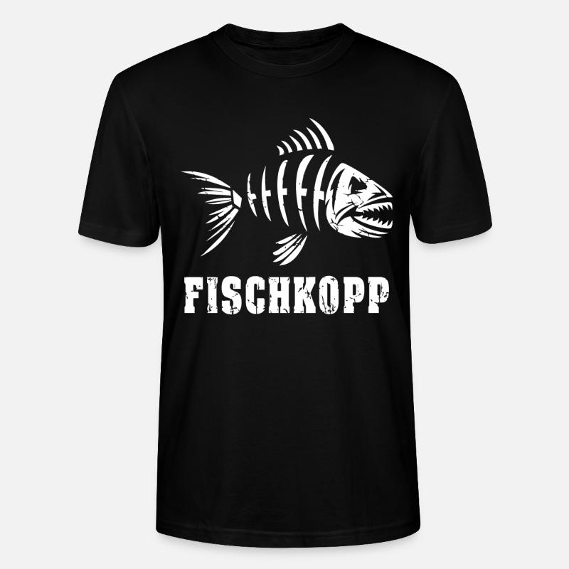 Fischkopp - Stanley/Stella Unisex Bio-T-Shirt CRAFTER - Schwarz