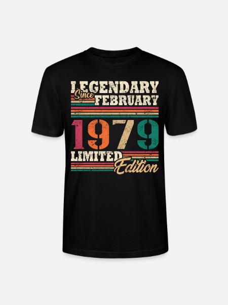 Legendary February 1979 limited edition - Stanley/Stella CRAFTER Unisex Organic T-Shirt - black