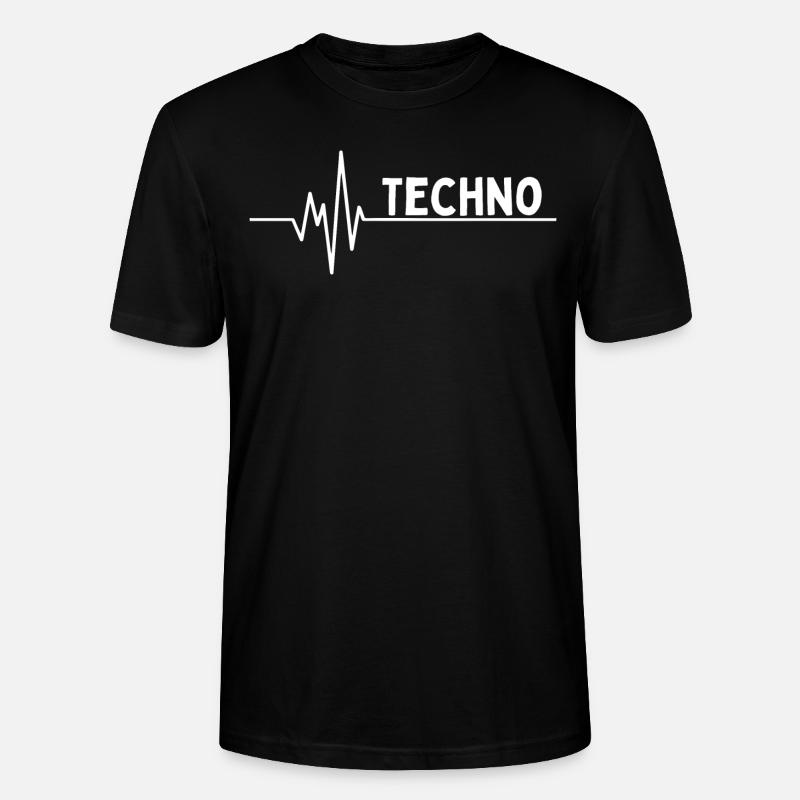 Fréquence pour Techno - Raverwear - T-shirt bio CRAFTER Stanley Stella Unisexe - noir