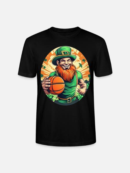Basket-ball Trèfle de la Saint-Patrick - T-shirt bio CRAFTER Stanley Stella Unisexe - noir
