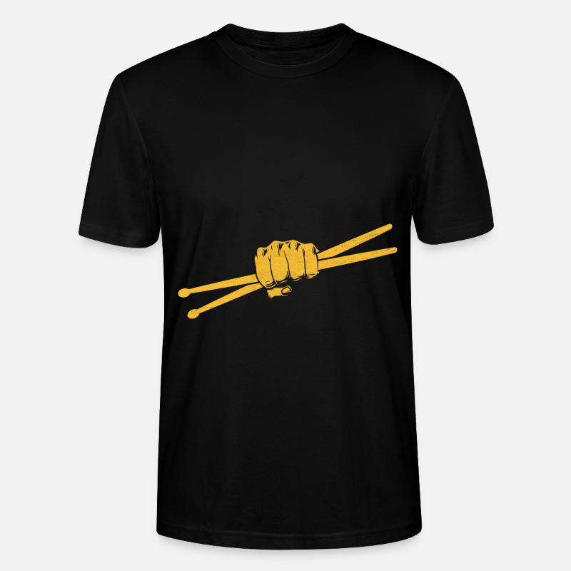 Drumstick Drummer Drum Drumming Drummers - T-shirt bio CRAFTER Stanley Stella Unisexe - noir