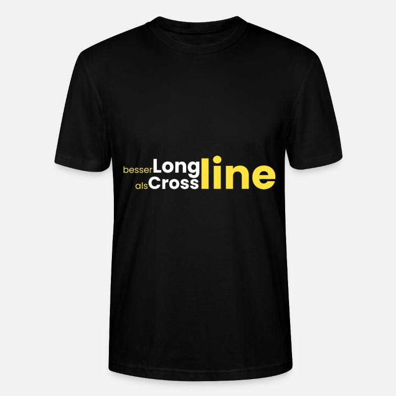 besser Longline als Crossline - Stanley/Stella Unisex Bio-T-Shirt CRAFTER - Schwarz