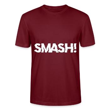 Cadeau Youth Word Smash - T-shirt bio CRAFTER Stanley Stella Unisexe - bordeaux - Devant - Alina (178cm) & Michal (187cm)