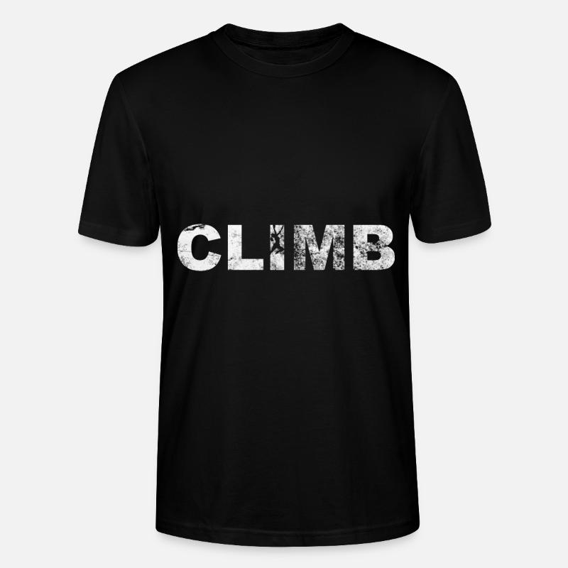 Climbing - (2) - Stanley/Stella CRAFTER Unisex Organic T-Shirt - black