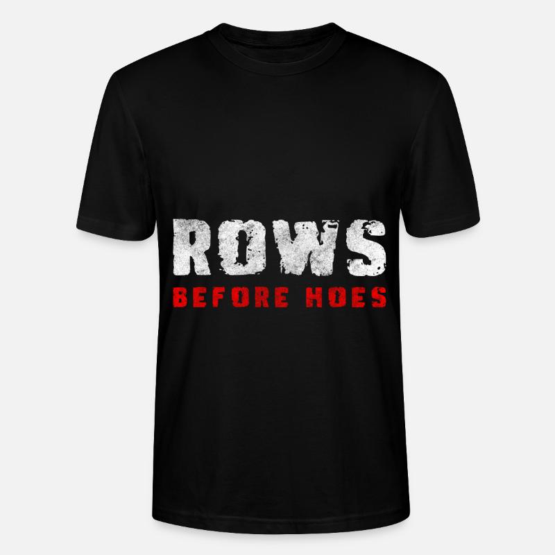 rowing machine athlete body sculling - Stanley/Stella CRAFTER Unisex Organic T-Shirt - black