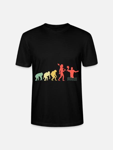 Evolution Wasserballspieler Aquatic Polo - Stanley/Stella Unisex Bio-T-Shirt CRAFTER - Schwarz