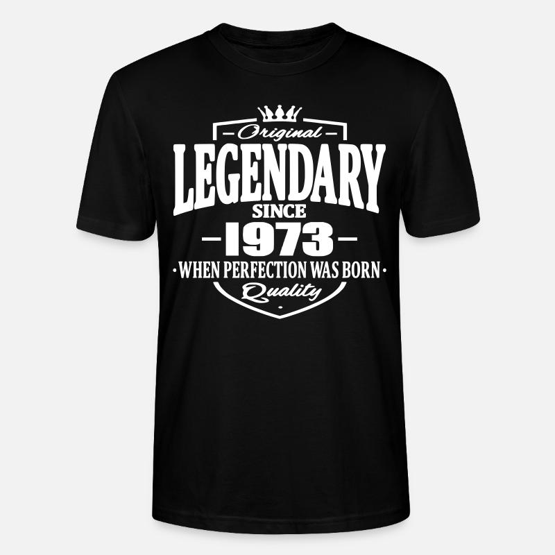 Legendary seit 1973 - Stanley/Stella Unisex Bio-T-Shirt CRAFTER - Schwarz