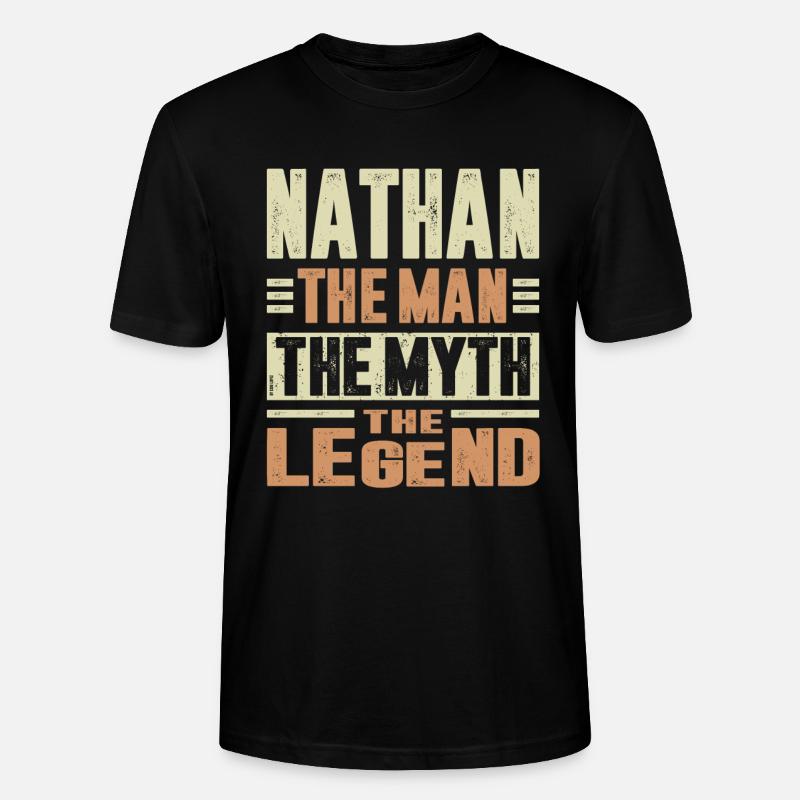 Nathan The Man - Stanley/Stella CRAFTER Unisex Organic T-Shirt - black