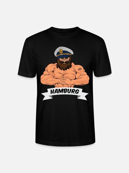 Hamburger Matrose - Stanley/Stella Unisex Bio-T-Shirt CRAFTER - Schwarz