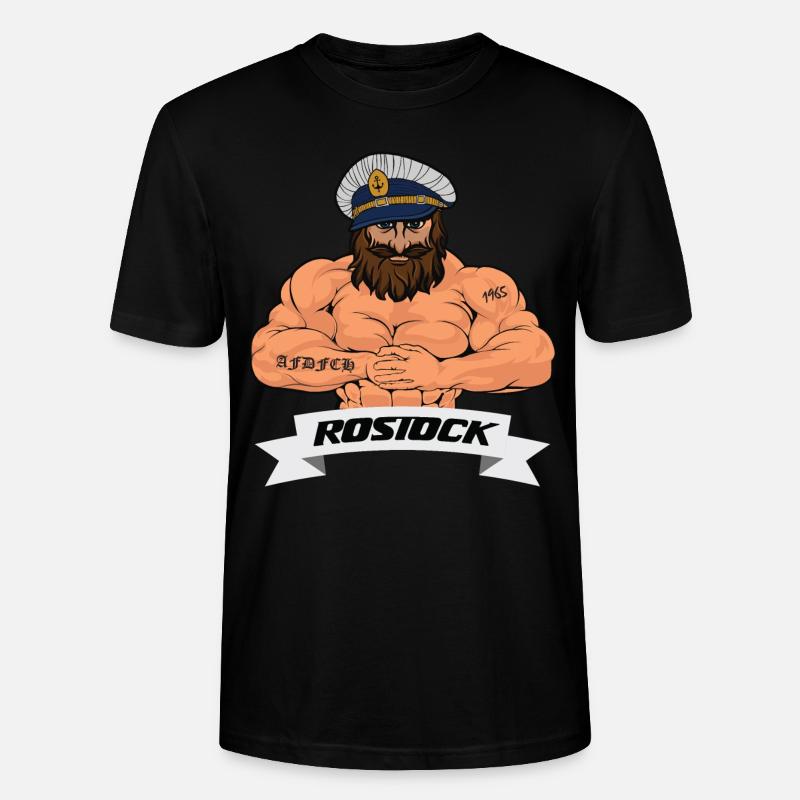 Rostocker Matrose - Stanley/Stella Unisex Bio-T-Shirt CRAFTER - Schwarz