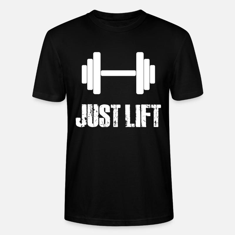 JUST LIFT - Stanley/Stella Unisex Bio-T-Shirt CRAFTER - Schwarz