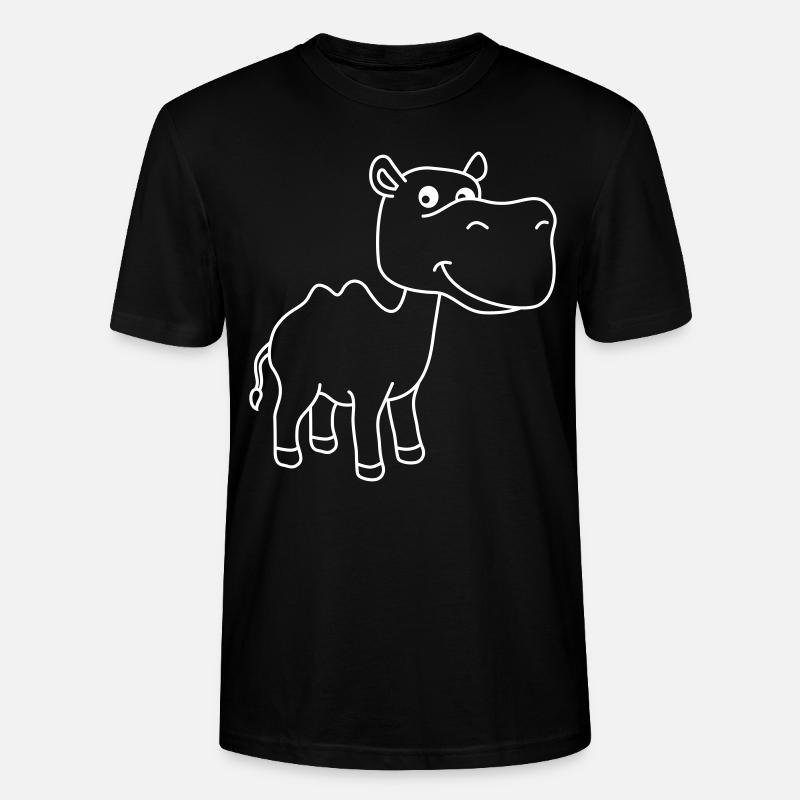 Camel Comic - Stanley/Stella CRAFTER Unisex Organic T-Shirt - black