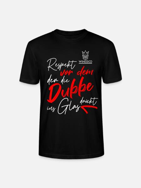 Winegod lustiger Spruch - Stanley/Stella Unisex Bio-T-Shirt CRAFTER - Schwarz
