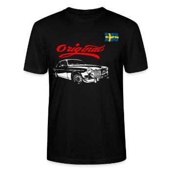 Amazone Suède voiture - T-shirt bio CRAFTER Stanley Stella Unisexe - noir - Devant - Alina (178cm) & Michal (187cm)