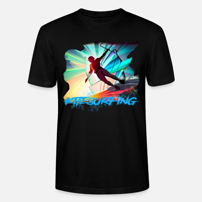 Kitesurfing - Stanley/Stella Unisex Bio-T-Shirt CRAFTER - Schwarz
