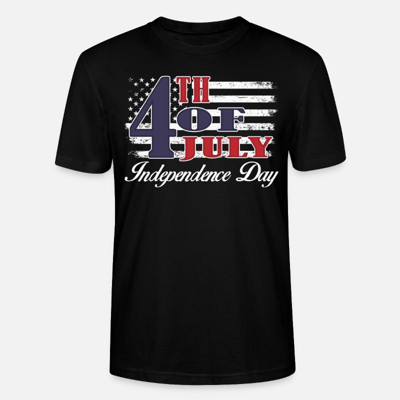 Independence Day - Stanley/Stella Unisex Bio-T-Shirt CRAFTER - Schwarz