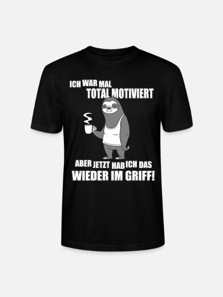 Ich war mal total motiviert - Stanley/Stella Unisex Bio-T-Shirt CRAFTER - Schwarz