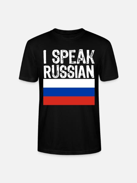 Je parle RUSSE cadeau drôle pour la Russie - T-shirt bio CRAFTER Stanley Stella Unisexe - noir