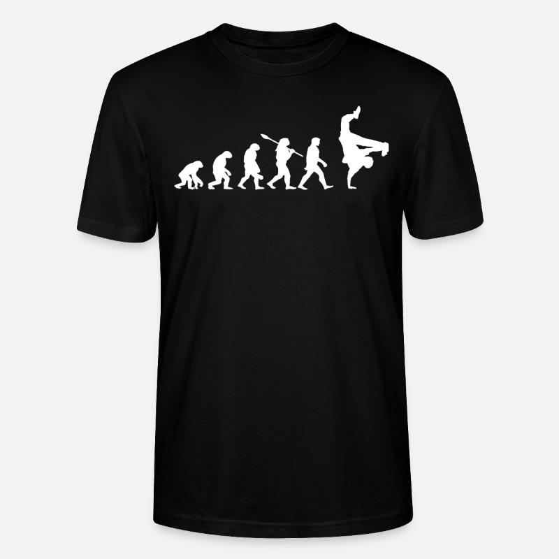 Hip-Hop-Breakdance-Evolution - Hip-Hop-Geschenkidee - Stanley/Stella Unisex Bio-T-Shirt CRAFTER - Schwarz