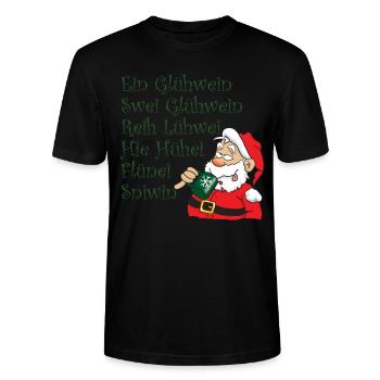 Gluehwein - Stanley/Stella Unisex Bio-T-Shirt CRAFTER - Schwarz - Vorne - Alina (178cm) & Michal (187cm)