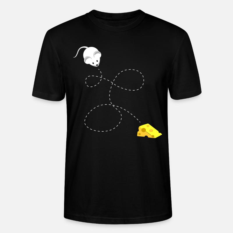 Mäuse Käse - Stanley/Stella Unisex Bio-T-Shirt CRAFTER - Schwarz