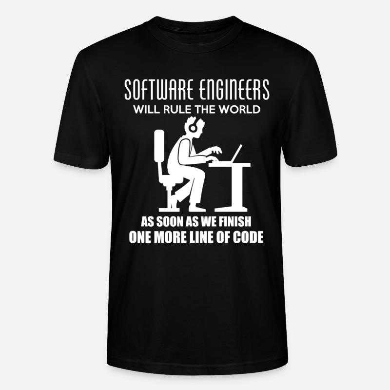 Software Engineer - Stanley/Stella CRAFTER Unisex Organic T-Shirt - black