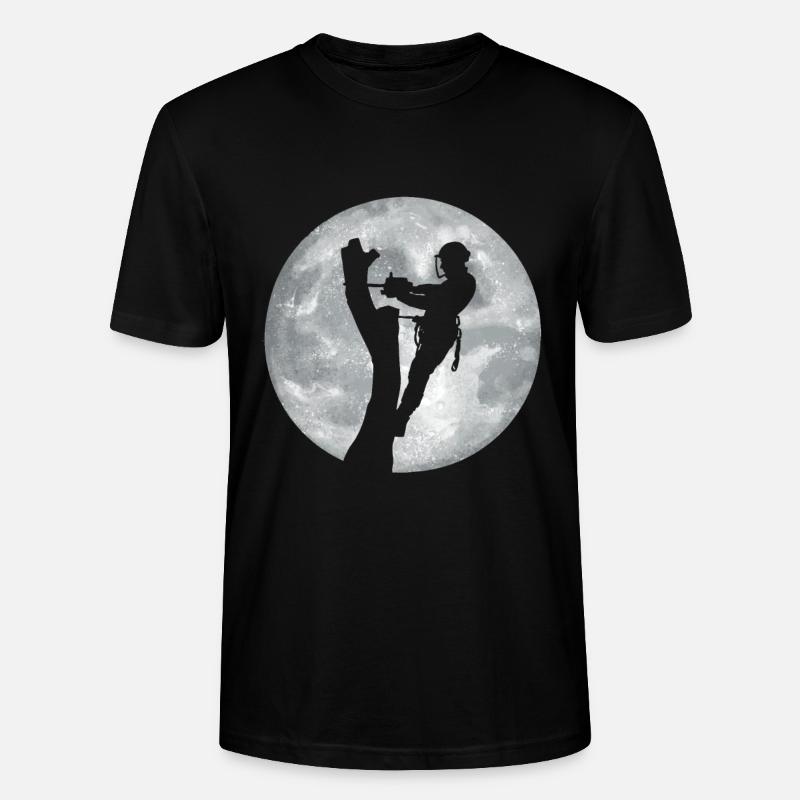 Funny Chainsaw Arborist Gift - Stanley/Stella CRAFTER Unisex Organic T-Shirt - black
