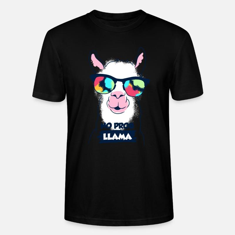 Lama - Stanley/Stella Unisex Bio-T-Shirt CRAFTER - Schwarz