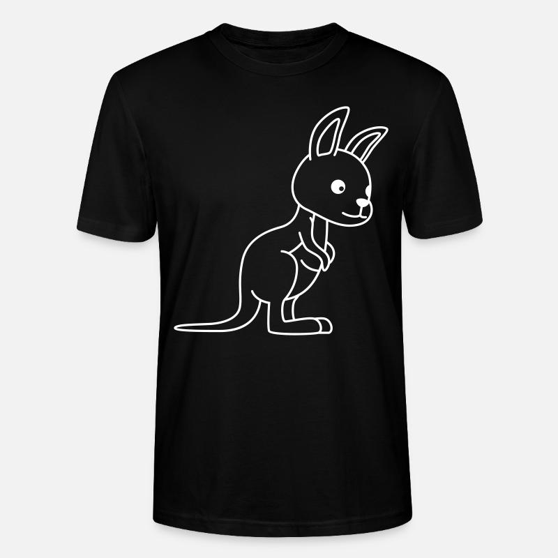 Kangaroo Comic - Stanley/Stella Unisex Bio-T-Shirt CRAFTER - Schwarz