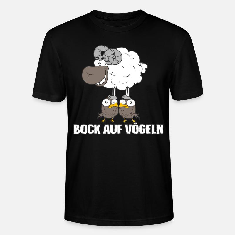 Bock auf Vögeln - Stanley/Stella Unisex Bio-T-Shirt CRAFTER - Schwarz