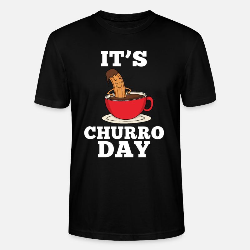 Churro Geschenk Mexico Essen - Stanley/Stella Unisex Bio-T-Shirt CRAFTER - Schwarz