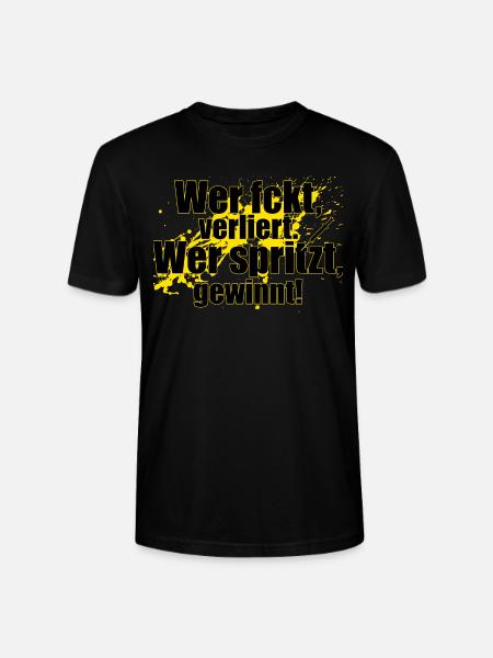Wer spritzt gewinnt! - Stanley/Stella Unisex Bio-T-Shirt CRAFTER - Schwarz